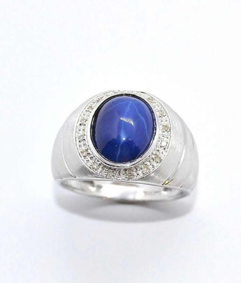 Blue Star Sapphire Ring, Star Sapphire Ring, Blue Star Sapphire, Jewelry Men, Star Sapphire, Men Ring, Finger Rings, Men's Jewelry Rings, Cross Jewelry