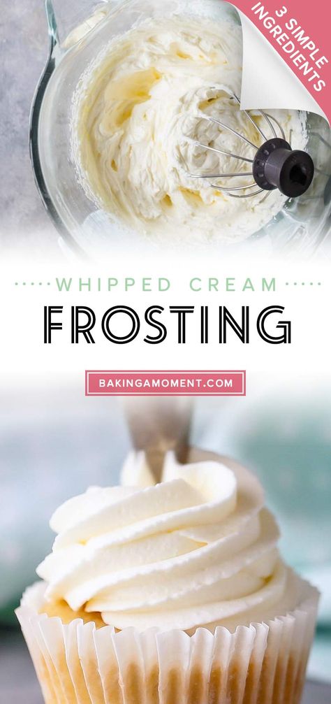 Store Bought Frosting Recipes, Cake Frosting That Wont Melt, Thick Whipped Cream Frosting, Stabilized Frosting, Stable Whipped Cream Frosting, Best Salsa Verde Recipe, Whipped Icing Recipes, Stable Whipped Cream, Cream Frosting Recipe