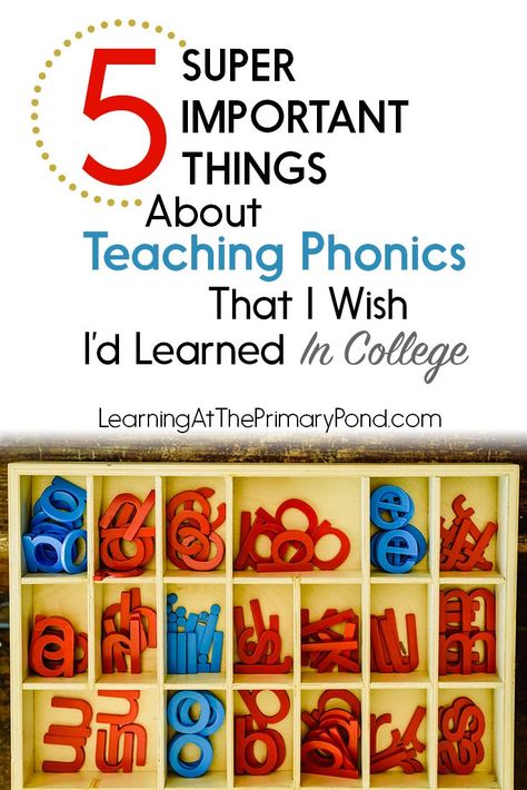 Do you know these 5 things about teaching phonics? If you're a Kindergarten, first grade, or second grade teacher, these concepts are essential for successfully teaching reading! Phonics Lessons First Grade, Phonics Games First Grade, Phonics Fluency, Phonics Curriculum, Connections Academy, Reading Learning, Phonics Centers, Phonemic Awareness Activities, First Grade Phonics