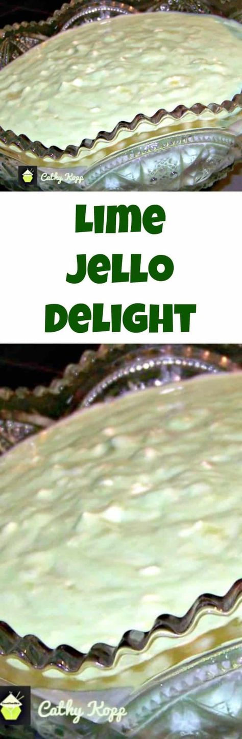 Go Retro with this Lime Jello Delight. It's a wonderful easy chilled dessert, filled with pineapples and other goodies! Lime Jello Recipes, Lime Cilantro Rice, Jello Fruit, Lime Jello Salads, Recipes With Cool Whip, Jello Dessert, Low Carb Cheesecake Recipe, Jello Dessert Recipes, Jello Salads