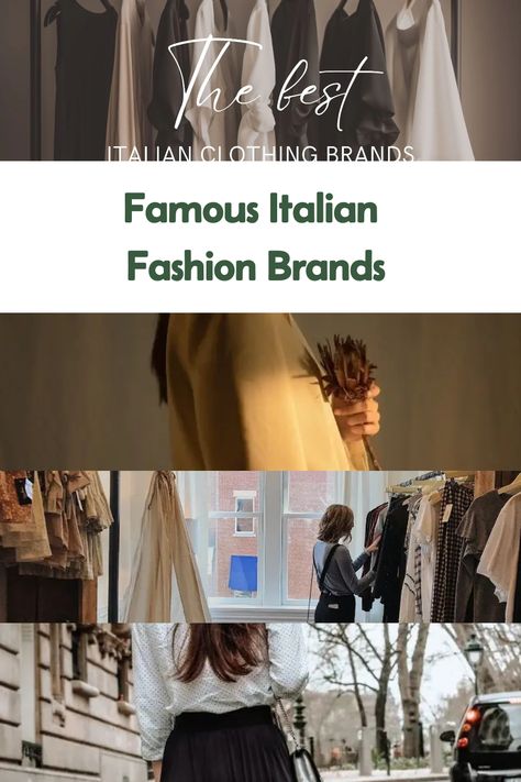 Italian brands Milanese Style, Fashion Terminology, Italian Clothing, Italian Fashion Brands, Iconic Fashion, Italian Outfits, Budget Fashion, Clothing Brands, Effortless Chic