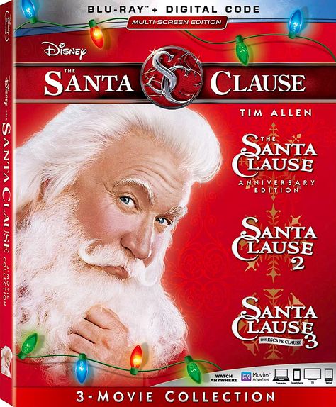 THE SANTA CLAUSE COLLECTION: THE SANTA CLAUSE ANNIVERSARY EDITION / SANTA CLAUSE 2 / SANTA CLAUSE 3: THE ESCAPE CLAUSE BLU-RAY SET (DISNEY) Madeline Carroll, The Santa Clause 2, The Santa Clause, Tim Allen, Santa Suit, Ann Margret, Ordinary Life, Blu Ray Movies, Santa Suits