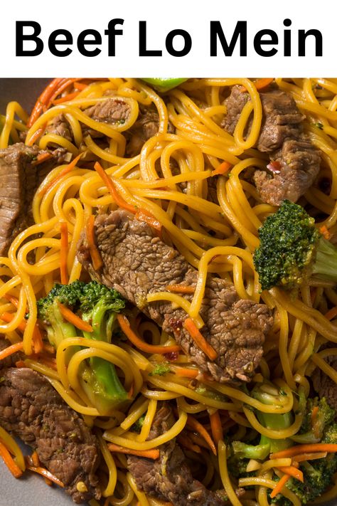 Lo Maine Noodle Recipe, Venison Pasta, Instant Pot Lo Mein, Beef Lo Mein Recipe, Beef Lo Mein, Beef Noodles, Lo Mein Recipes, Asian Stir Fry, Asian Beef