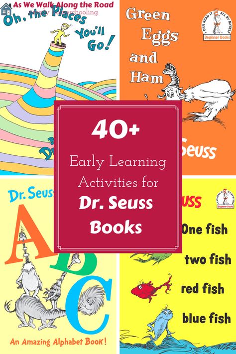 Dr Seuss Activities For Preschool, Dr Seuss Book Activities, Preschool Homeschooling, Dr Seuss Art, Dr Seuss Activities, Homeschooling Preschool, Dr Seuss Books, Sleep Book, Fish Activities