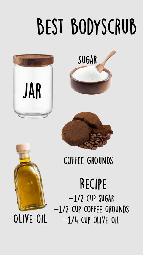 #beauty #diy #bodyscrub #athomebeuty #scrub #coffee #coffeescrub Coffee Body Scrub Diy, Coffee Soap Recipe, Hand Scrub Diy, Coffee Sugar Scrub, Diy Body Scrub Recipes, Ground Recipes, Coffee Scrub Diy, Sugar Scrub For Face, Scrub Diy