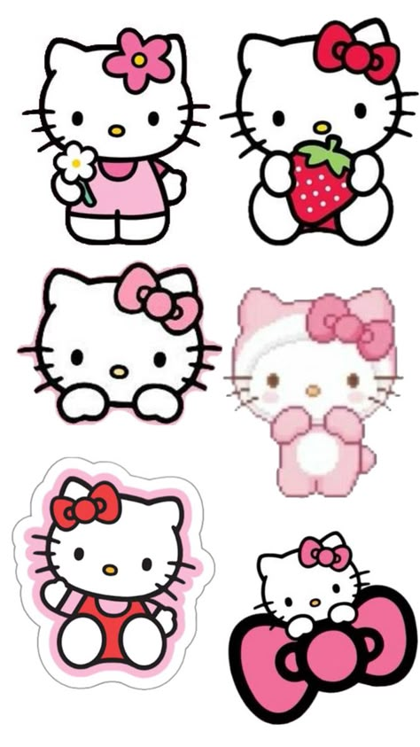 Hello Kitty Imagenes, Hello Kitty Printables, Graffiti Style Art, Hello Kitty Birthday, Small Pictures, Cute Easy Drawings, Kawaii Stickers, Graffiti Styles, Hello Kitty Wallpaper