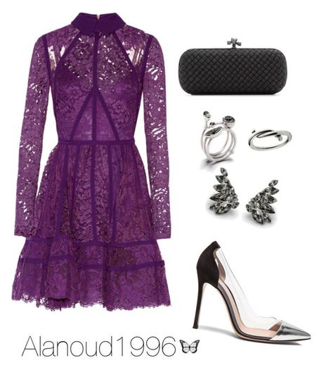 Purple Dress Outfits, Dress Outfits Party, Gold Outfit, Elie Saab, Polyvore Outfits, Purple Dress, Simple Outfits, Classy Outfits, Bottega Veneta