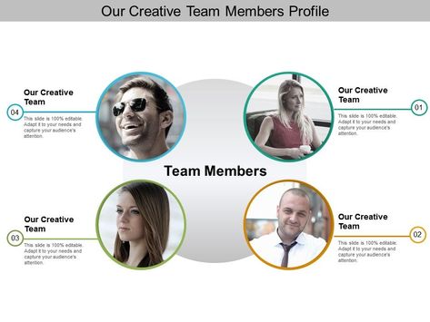 Our Creative Team Members Profile | Presentation PowerPoint Templates | PPT Slide Templates | Presentation Slides Design Idea Team Slide Design, Team Presentation Design, Team Members Design Layout, Team Members Design, Team Profile, Team Presentation, Company Banner, Free Powerpoint Presentations, Presentation Slides Design