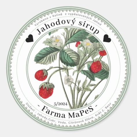 Create your own Sticker | Zazzle Strawberries Illustration, Preserves Labels, Strawberry Illustration, Vintage Food Labels, Jam Label, State Of Origin, Cheese Labels, Vintage Strawberry, Vintage Soul