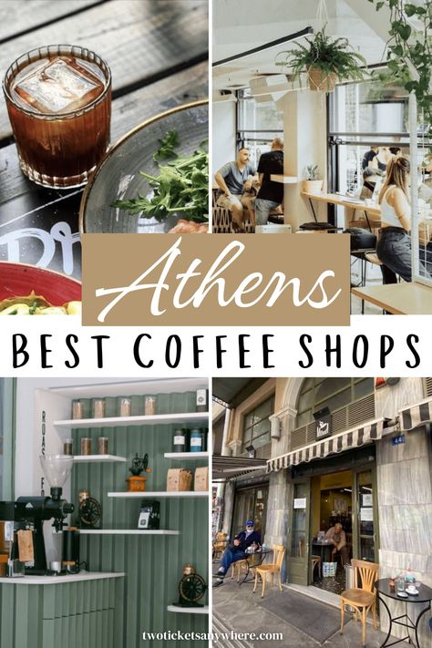 Athens Coffee Shops, Athens Cafe, Athens Shopping, Coffee Styles, Coffee Shop Names, Jazz Cafe, Speciality Coffee Shop, Nomad Lifestyle, Digital Nomad Lifestyle