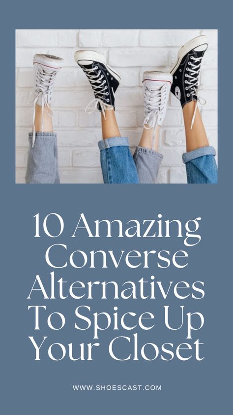 Have you ever wondered if there are any Converse alternatives available so you could switch up your everyday outfits a bit? I know I have. Especially in high school. I used to religiously wear my trusty Chuck Taylors, but as I grew older, I honestly got fed up with them. Wow, I can’t believe I finally confessed to this! #shoecast #Shoes #ShoeLove #ShoeStyle #ShoeAddict #FashionShoes #Footwear #ShoeObsession #Sneakers #HighHeels #Boots #FlatShoes #SandalSeason #ShoeInspiration #ShoeGoals Best Converse, Highheels Boots, Fed Up, In High School, Spice Up, Chuck Taylors, Everyday Outfits, High School, Converse