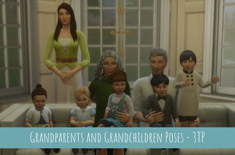 Grandparents and Grandchildren Poses | threethousandplumbobs on Patreon Sims 4 Couple Poses, Sims 4 Toddler, Ts4 Cc, Maxis Match, Custom Content, Sims 4 Mods, The Sims 4, Sims Cc, Grandchildren