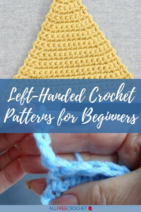 Left Hand Crochet Patterns, Left Handed Crochet Patterns Free, Left Handed Crochet Patterns, Left Handed Crochet For Beginners, Crocheting Accessories, Teaching Crochet, Magic Circle Crochet, Left Handed Crochet, Knit Ear Warmer