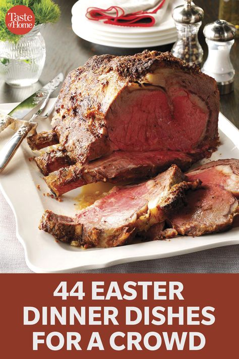 Easter Recipes For A Crowd, Dinner Recipes For A Crowd, Dinners For A Crowd, Easter Ham Dinner, Easter Main Dishes, Easter Dinners, Meat For A Crowd, Easter Dinner Ideas, Easter Dinner Menus