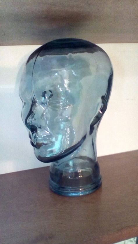 Glass Head, Human Head, Blue Glass, Album Covers, Lush, Art Inspiration, Human, Glass, Blue