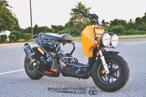 Honda Ruckus Accessories, Honda Ruckus Custom, Semi Chibi, Custom Honda Ruckus, Honda Zoomer, Modif Motor, Kei Truck, Classical Cars, Three Wheel Bicycle