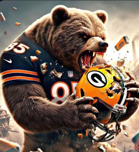 Chicago Bears 2024! ❤️🐻 Bear Down Chicago Bears, Sublimation Wallpaper, Chicago Bears Wallpaper, Bears Pictures, Chicago Bears Pictures, Bear Emoji, Bears Art, Life Cartoon, Bears Wallpaper