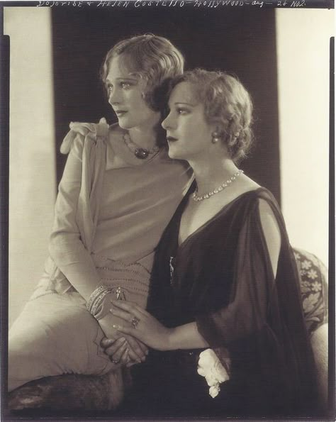 Tanja on Twitter: "Edward Steichen- Dolores et Helen Costello, Hollywood, 1928 https://t.co/mSf32C2E81" Delores Costello, Dolores Costello, 1920s Aesthetic, Vintage Lesbian, Model Tattoo, Edward Steichen, Patron Vintage, Vintage Couples, Lesbian Art