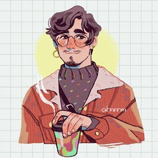 atanerrum (@atnrrm) • Instagram photos and videos Guys Illustration, Lofi Art, Heart Inspiration, Trans Art, Trans Boys, Miguel Diaz, Abstract Concept, Simple Portrait, The Harp