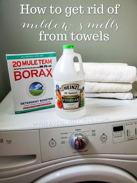 Get Rid Of Mold Smell, Stripping Towels, Smelly Laundry, Smelly Clothes, Mold Smell, Borax Cleaning, Smelly Towels, Clean Washer, Mildew Smell