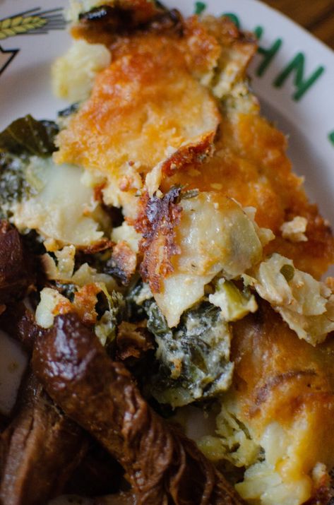 Potato Au Gratin, Southern Collard Greens, Creamy Potatoes, Collard Greens Recipe, Collard Green, Au Gratin Recipes, Homemade Chicken Pot Pie, Vegetarian Barbecue, Slow Cooker Vegetarian