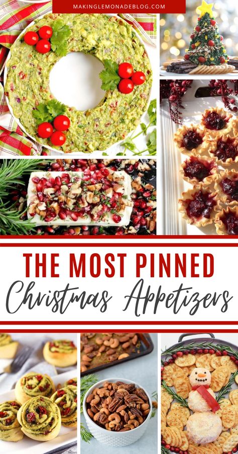 Holiday Party Food Appetizers, Christmas Appetizer Recipes, Christmas Food Ideas, Best Christmas Appetizers, Christmas Appetizers Easy, Most Pinned, Christmas Appetizer, Holiday Appetizers Recipes, Christmas Appetizers Party