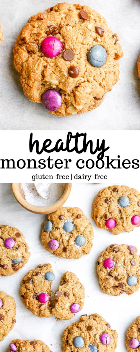 Gluten Free Monster Cookies, Gluten Free Cookies Easy, Oatmeal Peanut Butter, Monster Cookies Recipe, Monster Cookie, Best Cookies Ever, Gluten Free Cookie Recipes, Frozen Cookies, Gf Desserts