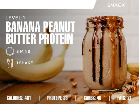 1st Phorm Protein Shake Recipes, 1st Phorm Recipes Shake, 1st Phorm Recipes, Peanut Butter Banana Protein Shake, Banana Peanut Butter Smoothie, Peanut Butter Banana Protein, Peanutbutter Smoothie Recipes, Peanut Butter Protein Shake, Banana Protein Shake