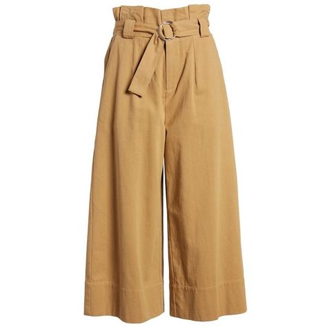 Women's Bp Paperbag Waist Crop Pants ($55) ❤ liked on Polyvore featuring pants, capris, khaki, cropped trousers, cropped capri pants, khaki crop pants, paperbag pants and paperbag trousers Khaki Cotton Paperbag Waist Bottoms, Fitted Khaki Ankle-length Pants, Khaki Wide Leg Ankle-length Pants With Elastic Waistband, Luxury Khaki Ankle-length Pants, Khaki Ankle-length Parachute Pants With Elastic Waistband, Khaki Trousers, Brown Trousers, Paperbag Pants, Pantsuits For Women