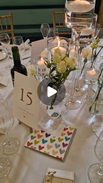 Georgie Mitchell on Instagram: "Loved this idea from Saturday's wedding! 

Anniversary cards ready for the next 15 years! ♡

#weddingideas #uniquewedding #weddinginspo #bridetobe" 15 Anniversary Ideas, Wedding Anniversary Decoration Ideas, 15th Anniversary Idea, Anniversary Celebration Ideas, 15 Year Wedding Anniversary, 2026 Wedding, Wedding Cakes With Cupcakes, Wedding 2024, 15th Anniversary