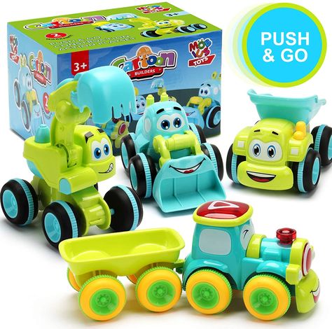 Cartoon Construction, Cars Cartoon, Toddler Boy Toys, Baby Boy Toys, Kids Toys For Boys, Construction Vehicle, Go Car, Boys Toys, Green Toys