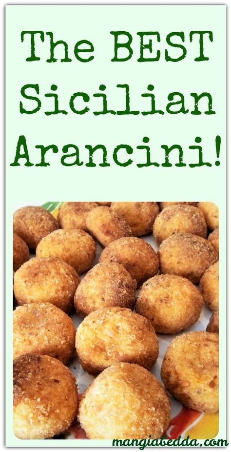 Easy Work Food Ideas, Sicilian Rice Balls, Fried Rice Balls Italian, Sicilian Arancini Recipe, Sicilian Rice Balls Recipe, Rice Balls Italian, Italian Rice Balls Recipe, Arancini Rice Balls, Italian Rice Balls