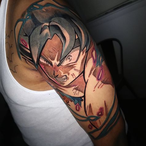 Anime Tattoos, Portrait Tattoo, Tattoos