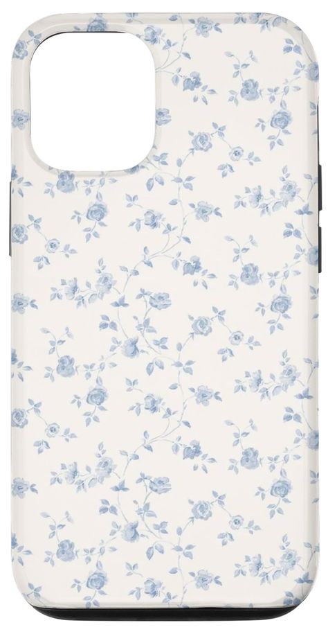 PRICES MAY VARY. Soft and charming aesthetic of the soft girl with a delicate blue floral design Two-part protective case made from a premium scratch-resistant polycarbonate shell and shock absorbent TPU liner protects against drops Printed in the USA Easy installation Blue Floral Phone Case, Cute Floral Phone Cases, Blue Iphone Case Aesthetic, Blue Floral Aesthetic, Iphone 12 Mini Blue, Iphone 13 Blue, Amazon Phone Cases, School Wishlist, Charming Aesthetic