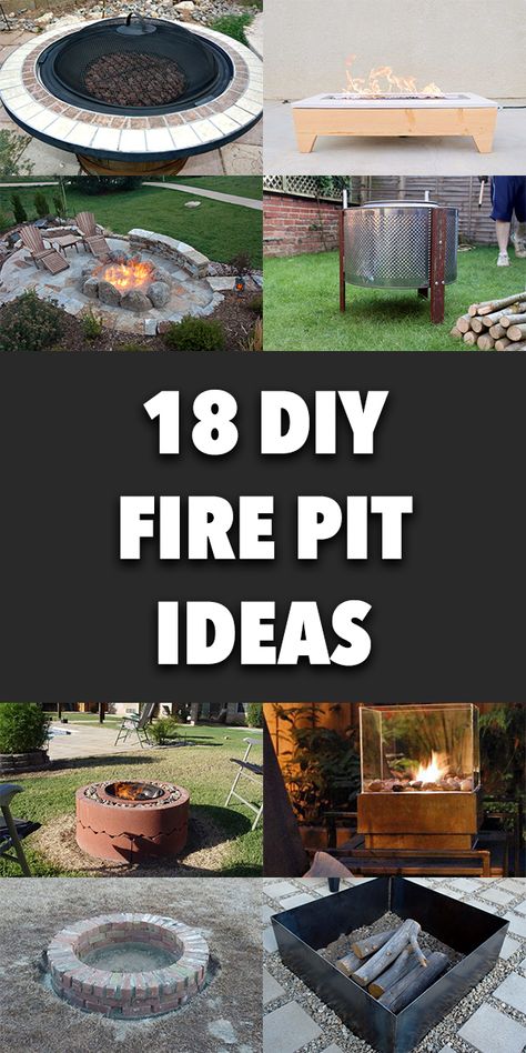 Concrete Unique Diy Fire Pit Ideas, Fire Pit Table Square, Fire Pit Drum, Dyi Fire Pit, Spool Projects, Rim Fire Pit, Fire Pit Stand, Diy Fire Pit Ideas, Barrel Fire Pit