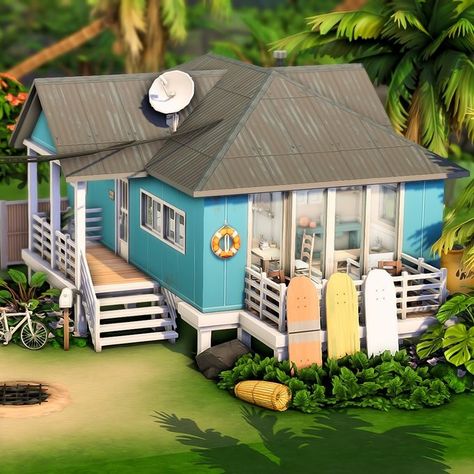 May 🤍🐻 on X: "I built a Sulani Beach Bungalow for my save file 🌊 Gallery ID: honeymaysims 🎬 Watch speed build on my YouTube channel | #thesims #thesims4 #sims4 #eapartner @TheSims https://t.co/gydxbD47vL" / Twitter Sims 4 Island Living House, Sims 4 Save File, Sims 4 Beach House, Cottage Floor Plan, Sims 4 Houses Layout, Mid Century Ranch, Beach Bungalow, Casas The Sims 4, Sims Building