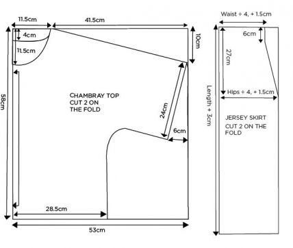 Lisa Top and Skirt Boxy Top Pattern, Sewing Inspiration Projects, Peasant Blouses Pattern, Pola Dasar, Kimono Sewing Pattern, Vintage Apron Pattern, Apron Pattern Free, Pattern Drafting Tutorials, Pattern Draping