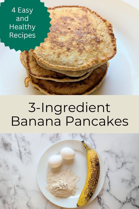 4 healthy and easy recipes to try. Your toddler will loves these for breakfast! Easy Breakfast For 11 Month Old, 3 Ingredients Pancakes, Healthy Banana Pancakes 3 Ingredients, Banana Pancakes For Toddler, Breakfast For Sick Toddler, Toddler Pancakes Healthy, Toddler Pancake Recipe, Toddler Banana Recipes, Toddler Banana Pancakes