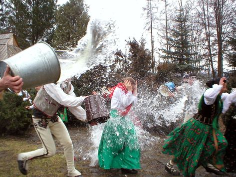 Easter In Poland, Polish Easter Traditions, Dyngus Day, Polish Easter, Polish People, Slavic Paganism, Polish Traditions, Slavic Folklore, Pagan Gods