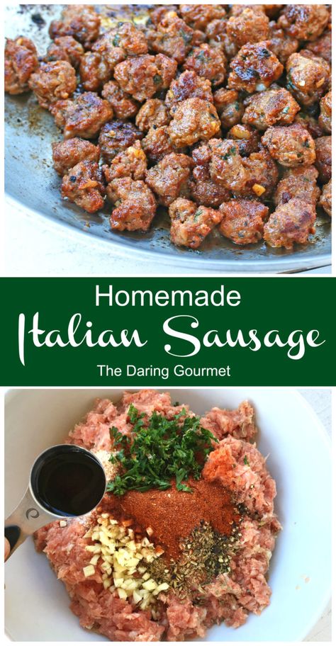 Homemade Italian Sausage Dinner Ideas Italian, Homemade Italian Sausage, Sausage Making Recipes, Homemade Breakfast Sausage, Homemade Sausage Recipes, Italian Sausage Recipes, Homemade Sausage, Fettuccine Alfredo, Homemade Breakfast