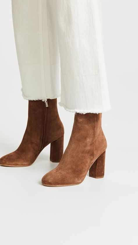 12 Fall Booties You'll Want to Add to Your Closet STAT - Joie Lara Bootie French Boots, Brown Booties Outfit, Shoes Ideas For Women, Wax Recipe, Sugar Wax Recipe, Neutral Boots, Trendy Winter Fashion, Nude Boots, Booties Outfit