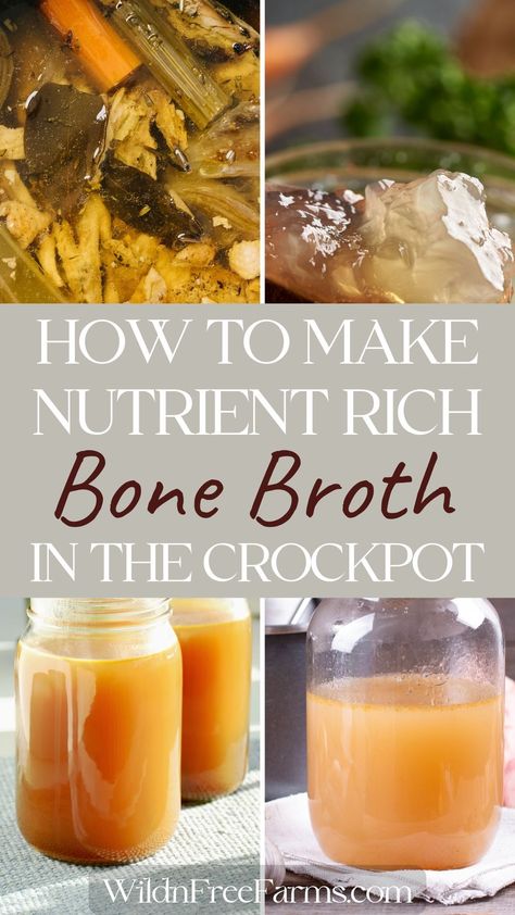 bone broth Crockpot Bone Broth Beef, Bone Broth Storage, Bone Broth Canning, Canning Bone Broth, Crockpot Bone Broth, Best Bone Broth Recipe, Beef Bone Broth Recipe, Water Vegetables, Making Bone Broth