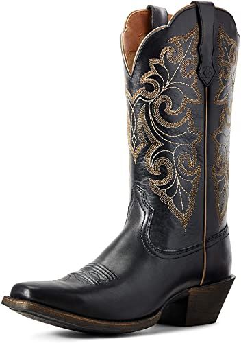 Ariat Womens Boots, Black Cowgirl Boots, Ariat Women, Double Rose, Square Toe Cowboy Boots, Square Toe Western Boots, Womens Cowgirl Boots, Boots Cowgirl, Chris Stapleton