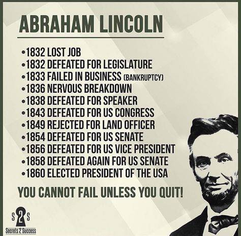 Lincoln Quotes Wisdom, Abraham Lincoln Quotes Wisdom, Famous Failures, Growth Mindset Display, Inspiring Quote Tattoos, Abraham Lincoln Quotes, Lincoln Quotes, Patriotic Quotes, Abe Lincoln