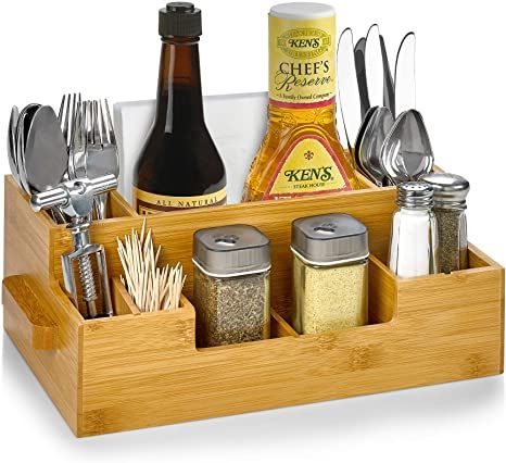 Breakroom Kitchen, Wooden Caddy, Cutlery Caddy, Silverware Caddy, Silverware Drawer Organizer, Flatware Holder, Condiment Caddy, Silverware Tray, Utensil Caddy