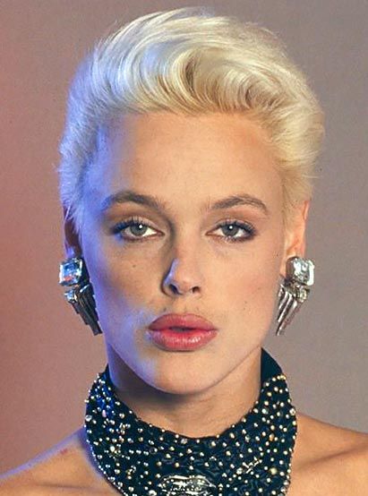 Brigitte Nielsen. Brigitte Nielsen, Marilyn Monroe Portrait, African Print Maxi Skirt, Star Actress, Actrices Hollywood, Sylvester Stallone, Short Hair Haircuts, Blonde Bombshell, Blonde Beauty