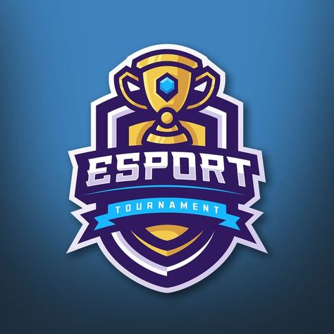 Tournament Logo Design, Tournament Logo, Logo For Gaming, Gamer Pics, Esports Logo, Badge Logo, Main Game, Game Logo, Logo Illustration