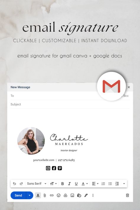 Professional and easy to customize email signature to help you stand out in your client's inboxes. Outlook Signature Ideas, Gmail Signature Design, Email Signature Design Creative, Email Signature Ideas, Company Email Signature, Creative Email Signatures, Best Email Signatures, Gmail Signature, Business Writing Skills