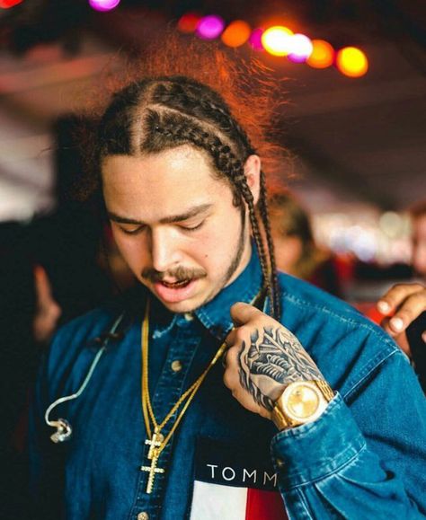 Post Malone Braids, Post Malone Hair, Posty Malone, Post Malone Lyrics, Post Malone Wallpaper, Interracial Relationships, Jaden Smith, Love Post, Post Malone