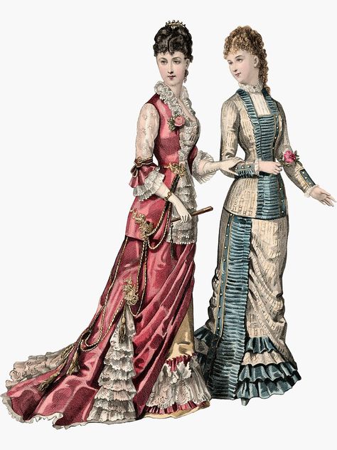 1880s Fashion, Decades Of Fashion, Victorian Ladies, Bustle Dress, Period Dress, 19th Century Fashion, Victorian Clothing, Victorian Women, Fashion Inspiration Design